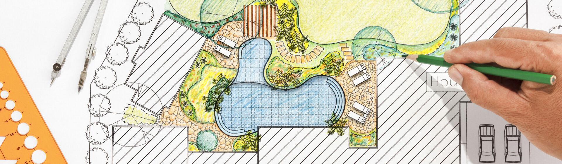 Projekt techniczny ogrodu